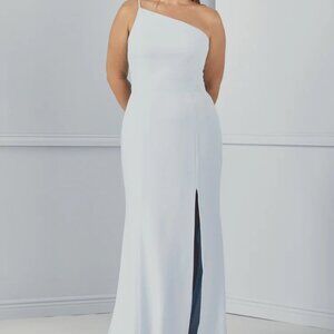 Amsale Bridesmaid Sloan Dress Ice Color